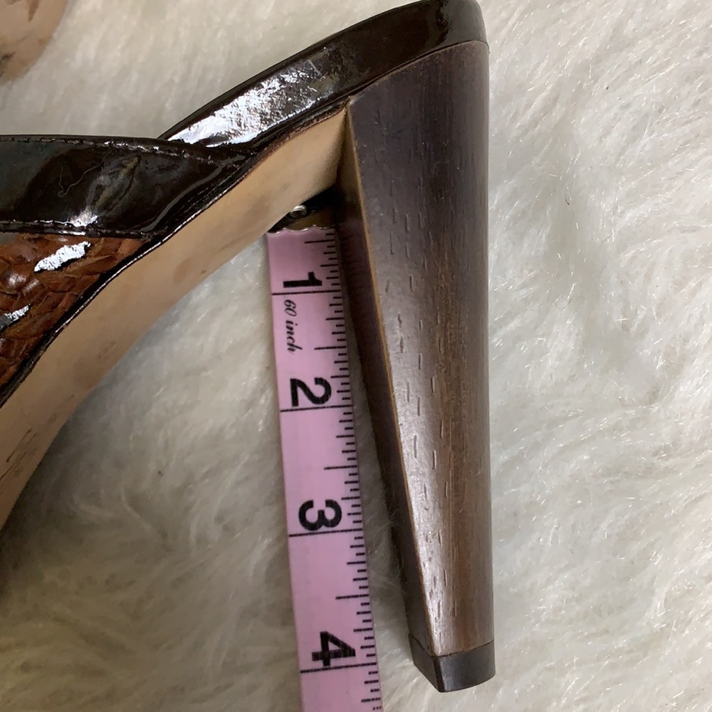 Cole Haan Brown Peep Toe Heels - Picture 11 of 13